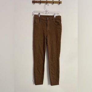 Kut From The Kloth Brown High Rise Ankle Skinny Jeans 0